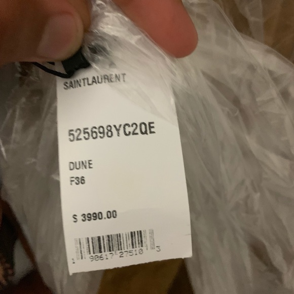 Snap-Front Calfskin Suede Midi Skirt in Dune - Picture 5 of 5